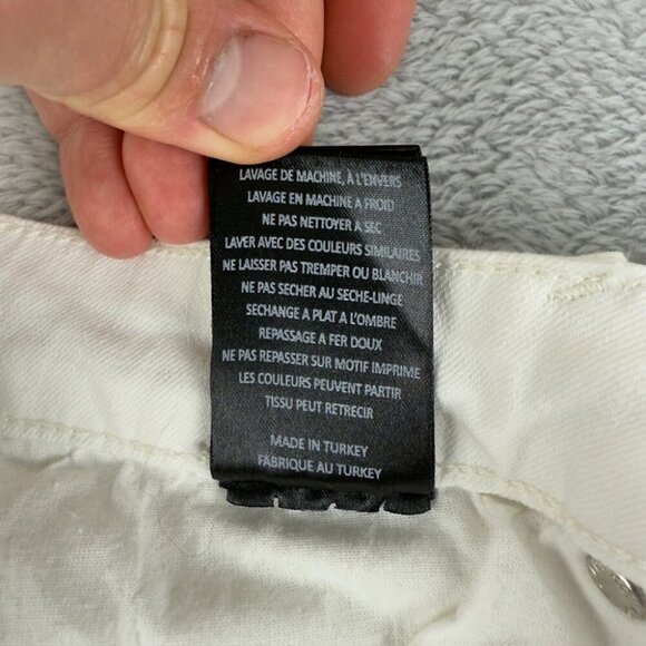 Kollar White Denim Bottom Whitr Jeans Men's Size 32 US - Picture 7 of 15